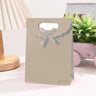 5x7 Inch | Plain Paper D Cut Bags | Elegant Gift Bags with Ribbon | Pack of 12