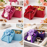 Decorative Metal Tin Box with Ribbon | Assorted Colors & Designs | Pack of 6