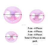 Decorative Transparent Faux Balls for Cake & Party Styling | Cake Décor | Pack of 12