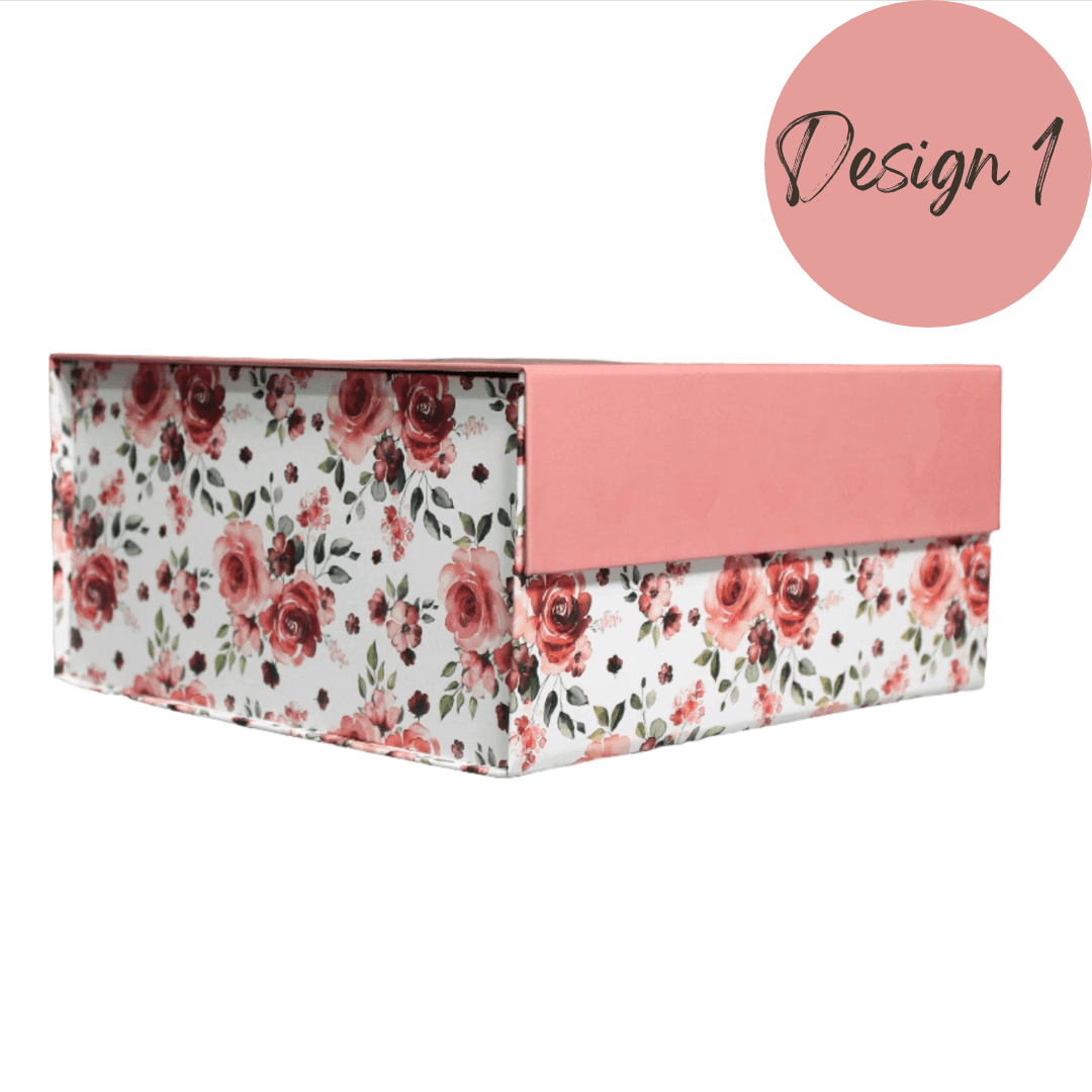 10x10x4 Inch | Collapsible Hamper Boxes | Rigid Box | Cardboard Box | Gift Box - Bakeyy.com - India - 10x10x4 Inch | Collapsible Hamper Boxes | Rigid Box | Cardboard Box | Gift Box - Design 1