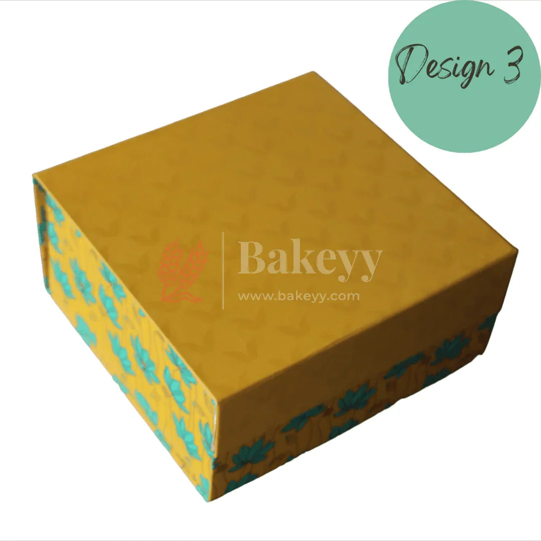Design_3_10x8x4_Inch_Collapsible_Hamper_Boxes_Rigid_Box_Cardboard_Box_Gift_Box_image_bakeyy - Bakeyy.com