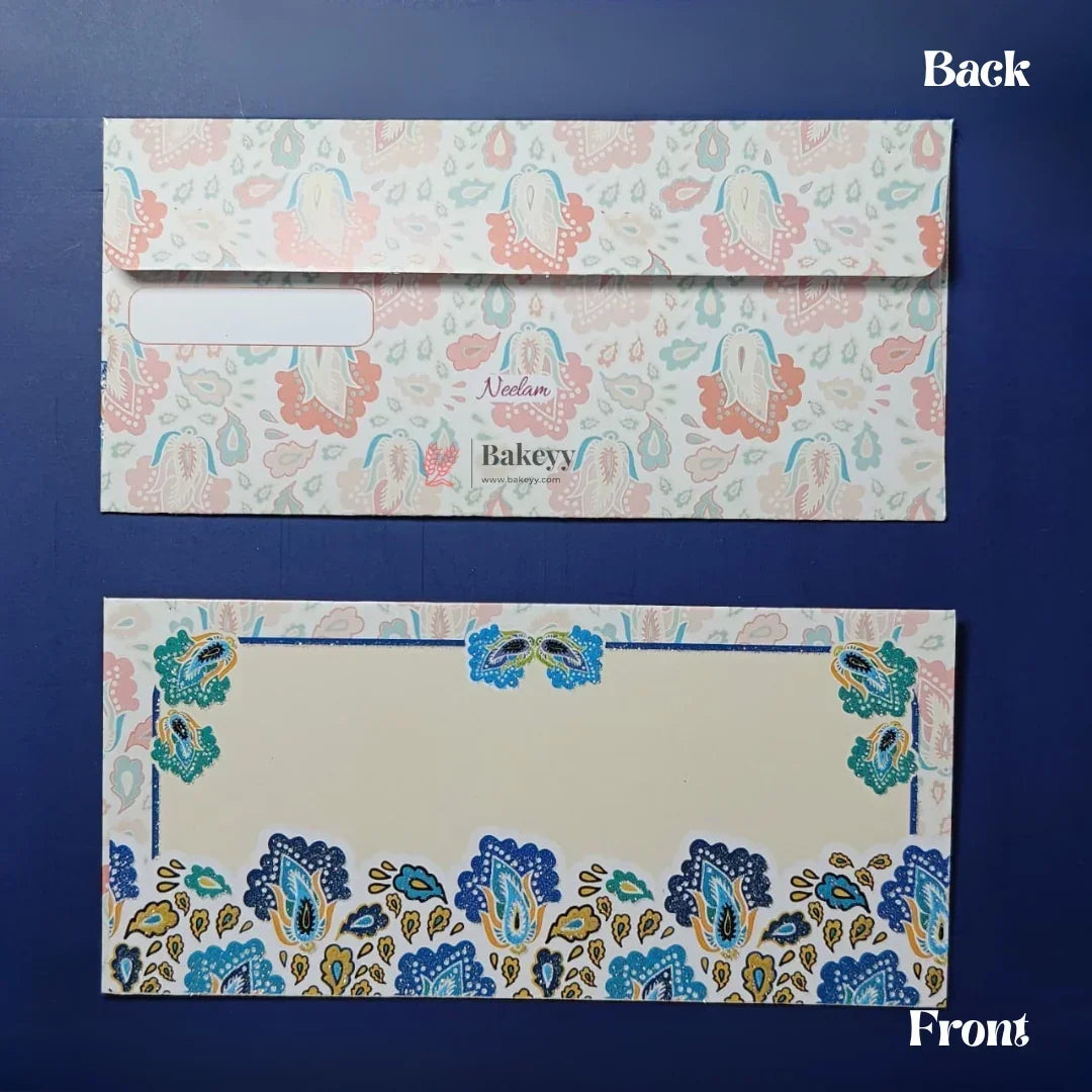 Designer Money Envelope Shagun Cover for Wedding and Festive Gifting | Pack of 10 - Bakeyy.com - India - Designer Money Envelope Shagun Cover for Wedding and Festive Gifting | Pack of 10 - Design 4 70.00