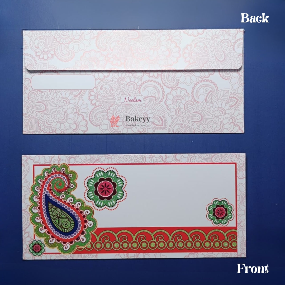 Designer Money Envelope Shagun Cover for Wedding and Festive Gifting | Pack of 10