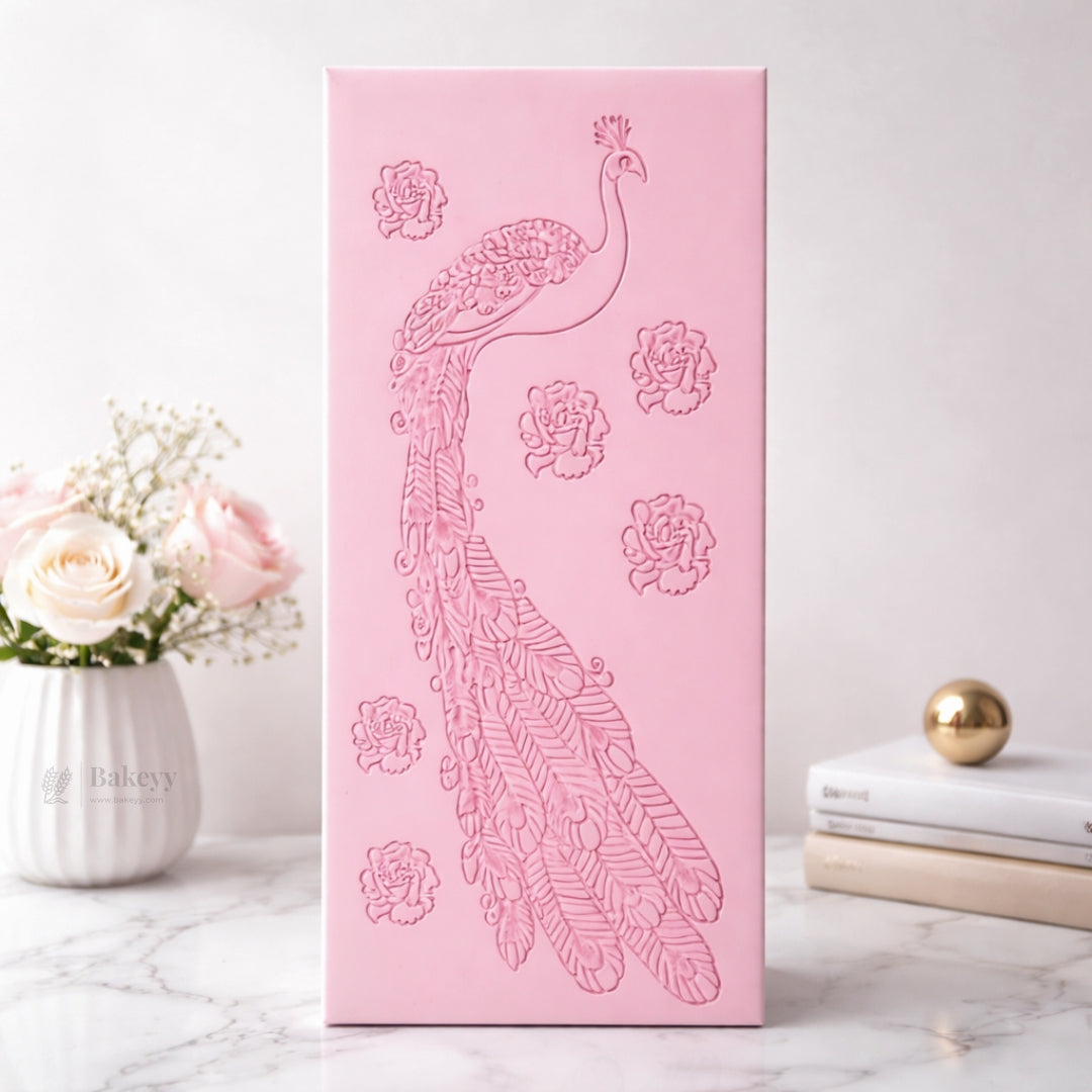 Peacock Design Silicone Mould | Decorative Baking & Craft Mould | Food-Grade Silicone | Pack of 1