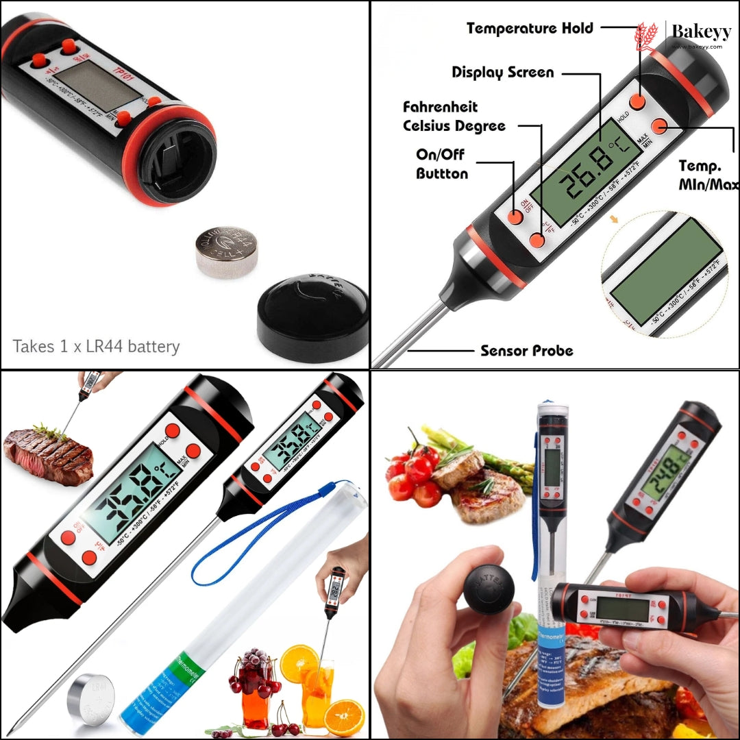 Digital Food Thermometer with Protective Case | TP 101 | Pack of 1