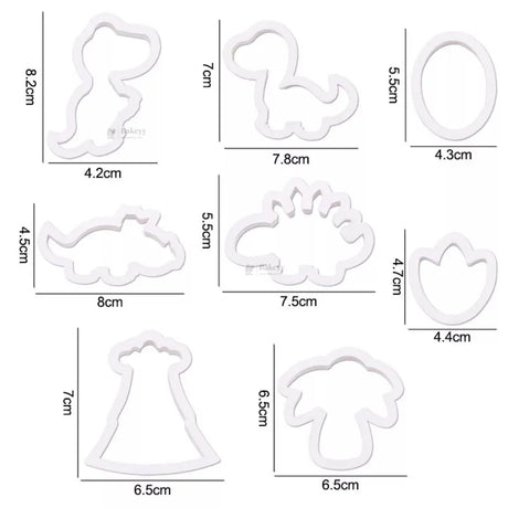 Dinosaur Multi Cutter Set | 8 Piece | Pack of 1