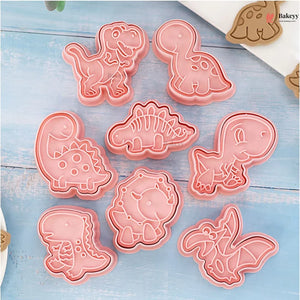 Dinosaur_Theme_Cookie_Cutter_Embosser_Set_1 - Bakeyy.com