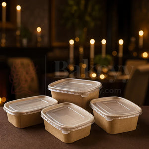 Disposable_Rectangle_Kraft_Containers_for_Food_With_Lid_Pack_of_50_Useful_for_Brownie_Bites_Salads_and_Meal_Takeaway_Box - Bakeyy.com