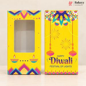 Diwali Theme Printed Chocolate Bar Box with Window | Multiple Designs | Pack of 10