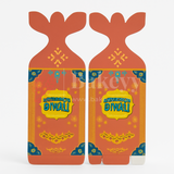 6.5x6.5x10 cm | Diwali Chocolate Gift Box – Peach Festive Design | Peach| Pack of 10