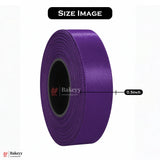 0.5 inch |18 Mtr Purple Satin Ribbon Roll – High-Quality Decorative Ribbon for Gift Wrapping & Crafts| 1 Roll