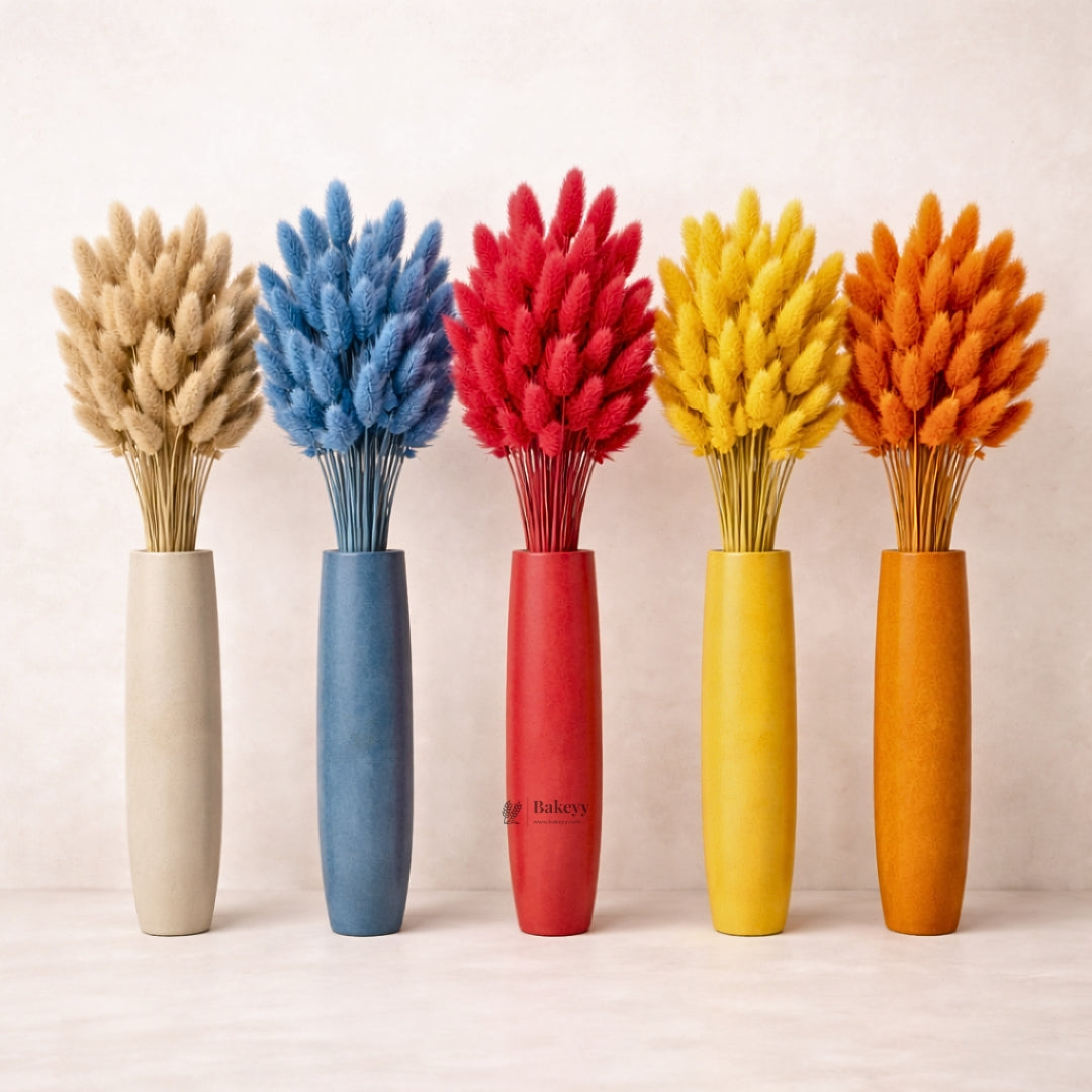 Dried Bunny Tail Grass Stems | Decorative Pampas Style Flowers | Long Stem | Multiple Color Options | 1 Bunch