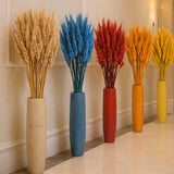 Dried Wheat Stems for Décor | Long Stem Natural Floral Accent | Decorative Bunch | Multiple Color Options | 45 - 55 Stems | 1 Bunch