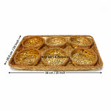 Luxurious Gold-Plated Square and Rectangle Metal Dry Fruit Tray | Multiple Decorative Bowls Options | Pack of 1
