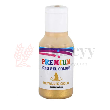Bake Haven Food Gel Colour | Metallic Gold | 20g - Bakeyy.com - India - Bake Haven Food Gel Colour | Metallic Gold | 20g - Default Title