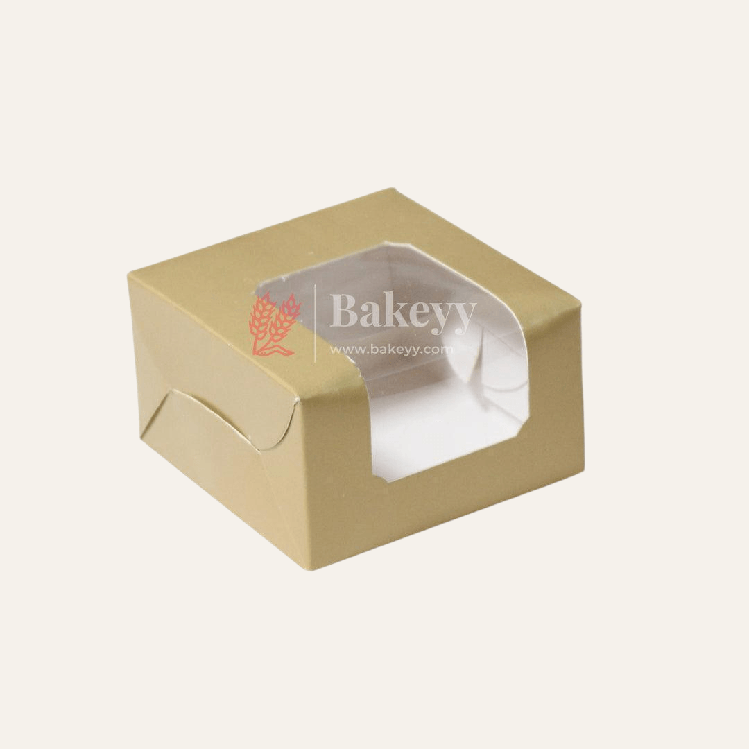 1 Brownie Box Gold Color |With Window