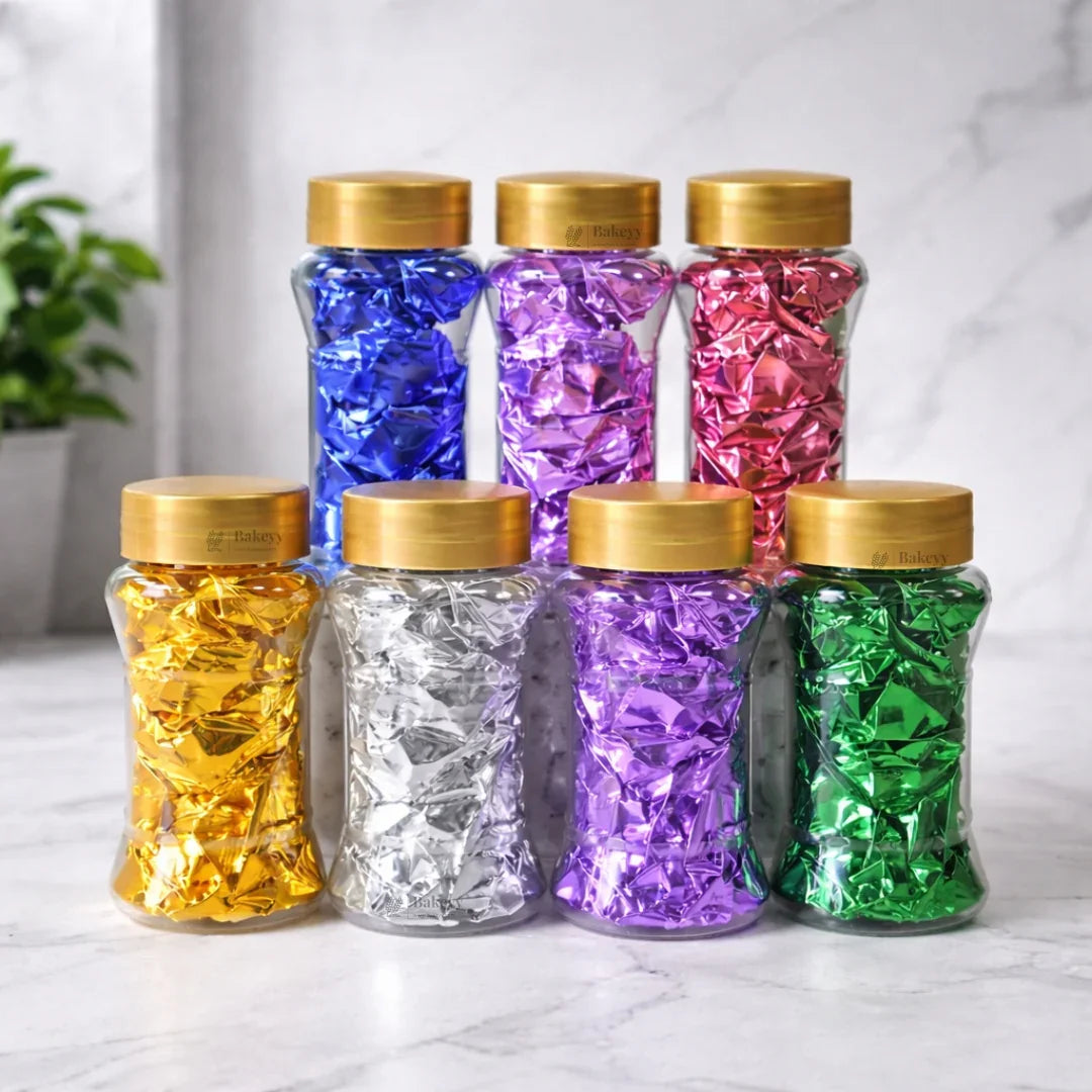 Metallic Leaf Flakes | Multiple colors | Cake Decoration & Dessert Garnish | Pack of 1