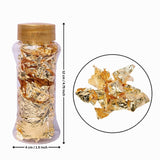 Edible Metallic Leaf Flakes | Gold & Silver Finish | Cake Decoration & Dessert Garnish | Pack of 1