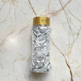 Edible Metallic Leaf Flakes | Gold & Silver Finish | Cake Decoration & Dessert Garnish | Pack of 1
