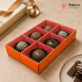 Elegant Chocolate & Sweet Gift Box with Transparent Lid & 6-Compartment | Pack of 10