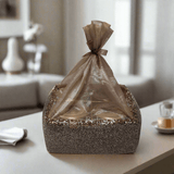 Elegant Sparkling Gift Basket with Glass Jars | Perfect for Gifting and Home Décor - Bakeyy.com - India - Elegant Sparkling Gift Basket with Glass Jars | Perfect for Gifting and Home Décor - Four Jar