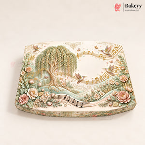 Oval Sweet & Dry Fruit Gift Box with Golden Cavity | 4 Designs | Pack of 1