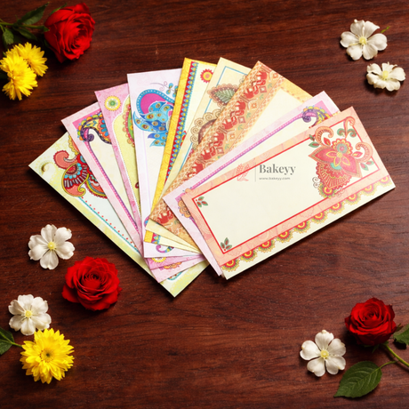 Indian Motif Designs Shagun Envelopes