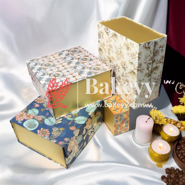 10x10x4 | Collapsible Hamper Boxes | Rigid Box | Cardboard Box | Gift Box | (Copy) - Bakeyy.com - India - {{ variant.name }}