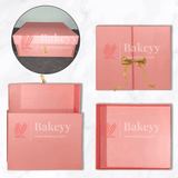 Card Board Surprise Cake Box with One Drawer Gift Box - Bakeyy.com - India - Card Board Surprise Cake Box with One Drawer Gift Box - Red