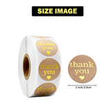 Thank You Stickers| Round Thank You Adhesive Sticker for Small Business Wedding Supplies Packing Stickers Gift Wrap | Thank You Stickers Golden| - Bakeyy.com - India - Thank You Stickers| Round Thank You Adhesive Sticker for Small Business Wedding Supplies Packing Stickers Gift Wrap | Thank You Stickers Golden| - Default Title