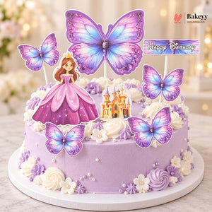 Fairy Theme Cake Topper Set for Birthday Cakes | Available in 4 Designs | Pack of 1