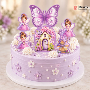 Fairy Theme Cake Topper Set for Birthday Cakes | Available in 4 Designs | Pack of 1
