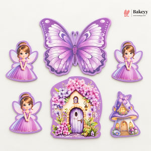 Fairy Theme Cake Topper Set for Birthday Cakes | Available in 4 Designs | Pack of 1