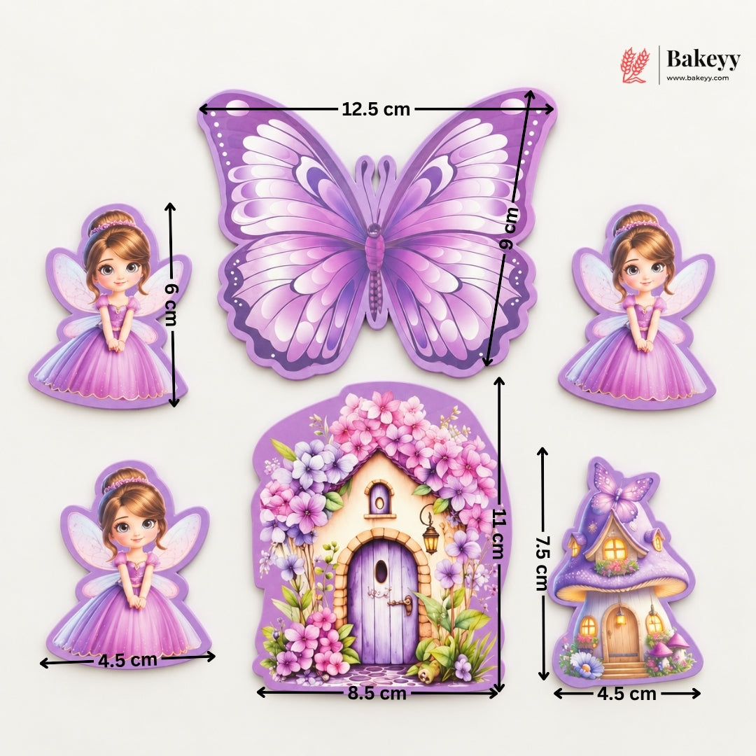 Fairy Theme Cake Topper Set for Birthday Cakes | Available in 4 Designs | Pack of 1
