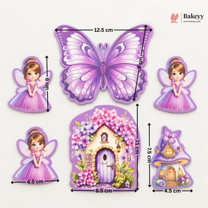 Fairy Theme Cake Topper Set for Birthday Cakes | Available in 4 Designs | Pack of 1