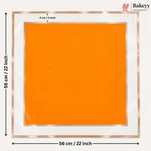 Transparent Double Gold Border Korean Flower Bouquet Cover Sheet | Pack of 20
