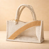 FancyJuteBagWithHandle - Bakeyy.com