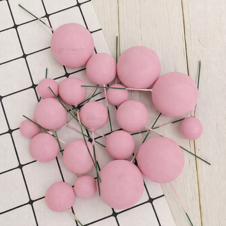 Decorative Faux Balls Cake Topper | Cake Decor | Craft & Décor Fillers | Mixed Sizes | 20 Faux ball Per Pack | Pack of 1