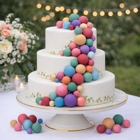 Matte Finish Faux Decorative Balls | Multiple Colors Available | 4 Sizes Assorted | 20 Pcs per Pack | Pack of 1