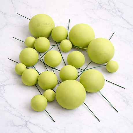 Matte Finish Faux Decorative Balls | Multiple Colors Available | 4 Sizes Assorted | 20 Pcs per Pack | Pack of 1