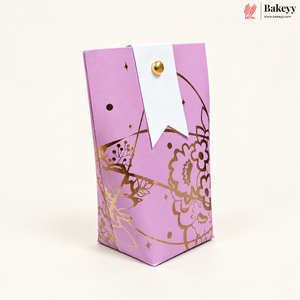 Tall Button Closure Favor Box – 12 x 5.5 x 5 cm | Festive & Diwali Gift Packaging| Pack of 10