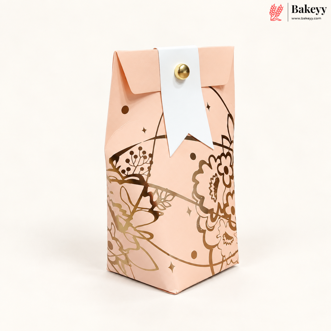 Tall Button Closure Favor Box – 12 x 5.5 x 5 cm | Festive & Diwali Gift Packaging| Pack of 10
