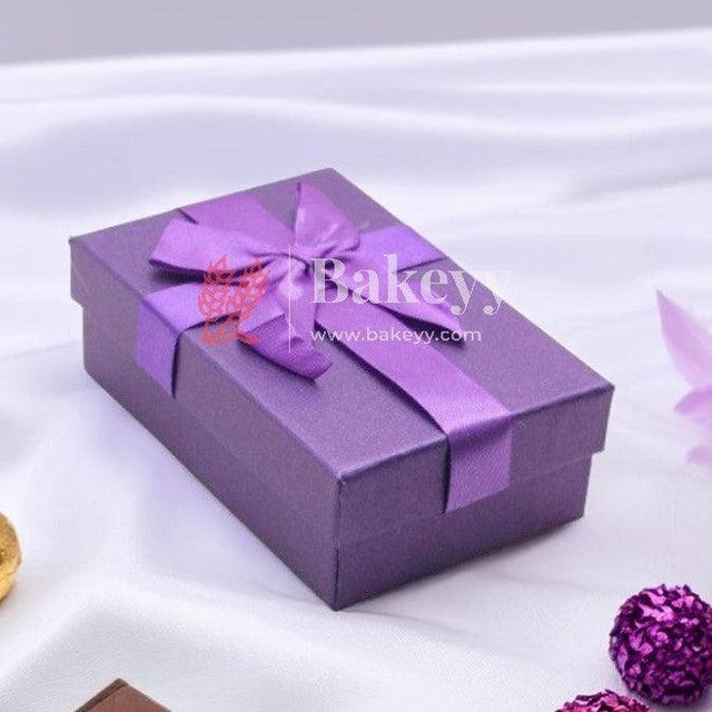 6 Cavity Hard Chocolate Box | Purple Colour - Bakeyy.com - India - 6 Cavity Hard Chocolate Box | Purple Colour - Default Title