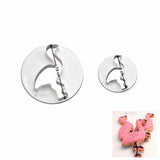 Flamingo Round Frame Cookie Cutter | 8 Piece | Pack of 1