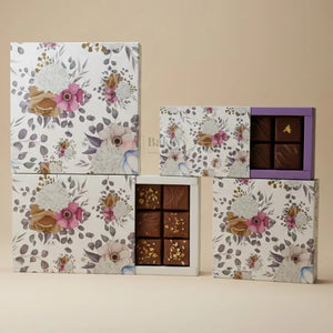 FloralPrintedChocolateGiftBoxwithInnerTrayPremiumSleeveBoxforChocolates_HampersMultipurposeBoxPackof10 - Bakeyy.com