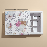 Floral Printed Chocolate Gift Box with Inner Tray | Premium Sleeve Box for Chocolates & Hampers | Multipurpose Box | Pack of 10