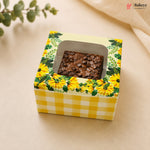 Floral Window Brownie Box for Single Brownie | Pack of 50