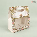 Bloom Printed Window Gift Box with Handle | Pack of 10