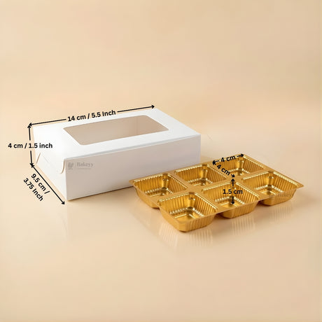 Floral Chocolate Box with Window | 2 Capacity Available | Chocolate Packaging Box | 4 Colors Available | Pack of 100