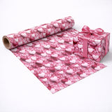 Floral & Heart Print Gift Wrapping Paper Sheets | Premium Decorative Wrapping for Gifting | Pack of 25 per pack